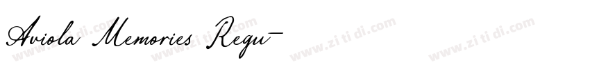 Aviola Memories Regu字体转换